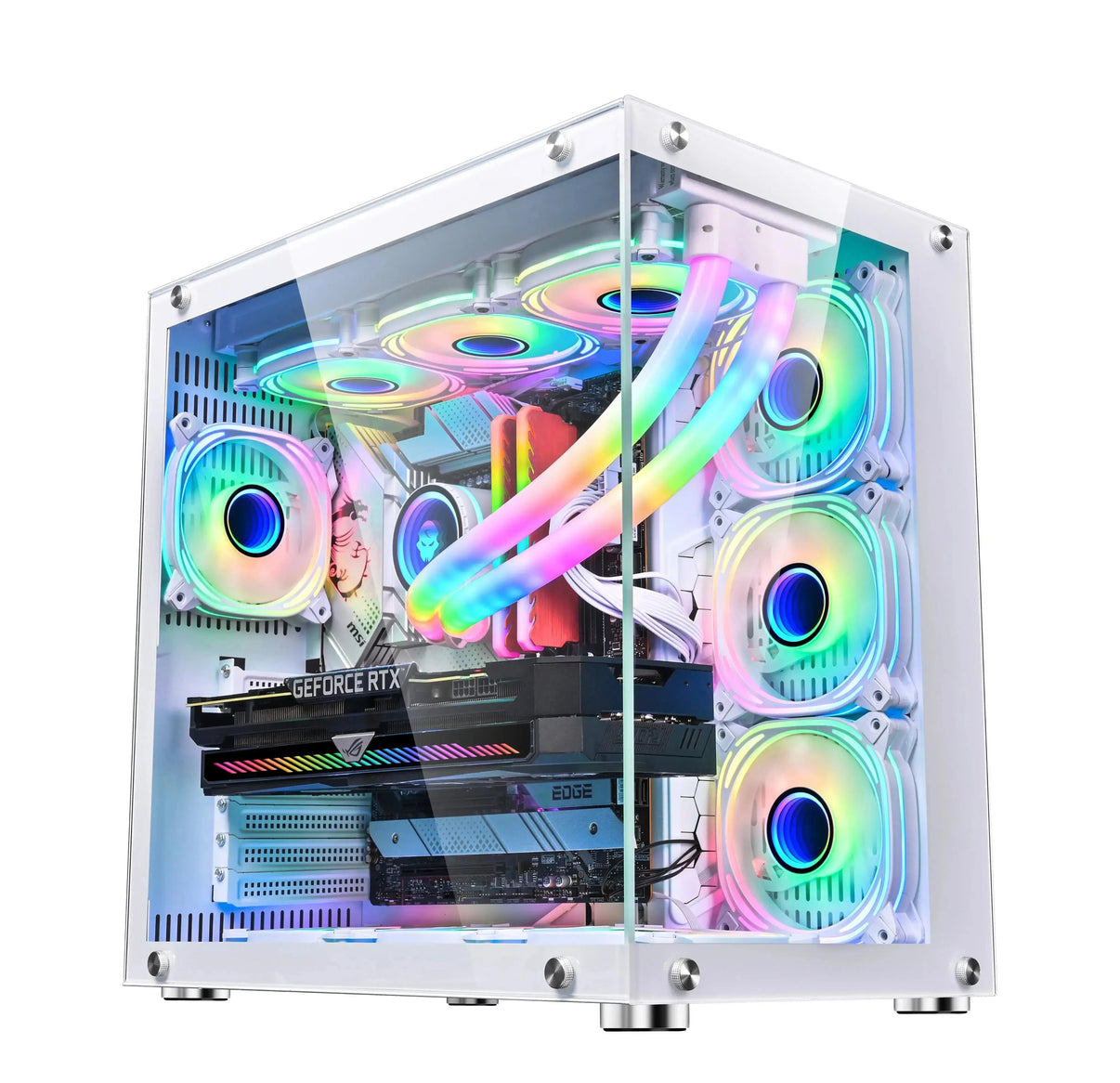 Customized Gaming PC intel i7 14700KF  Nvidia RTX 4070 - 1T NVME SSD WIN11 Pro 360 AIO Liquid Cooler Uniway Computer Alberta