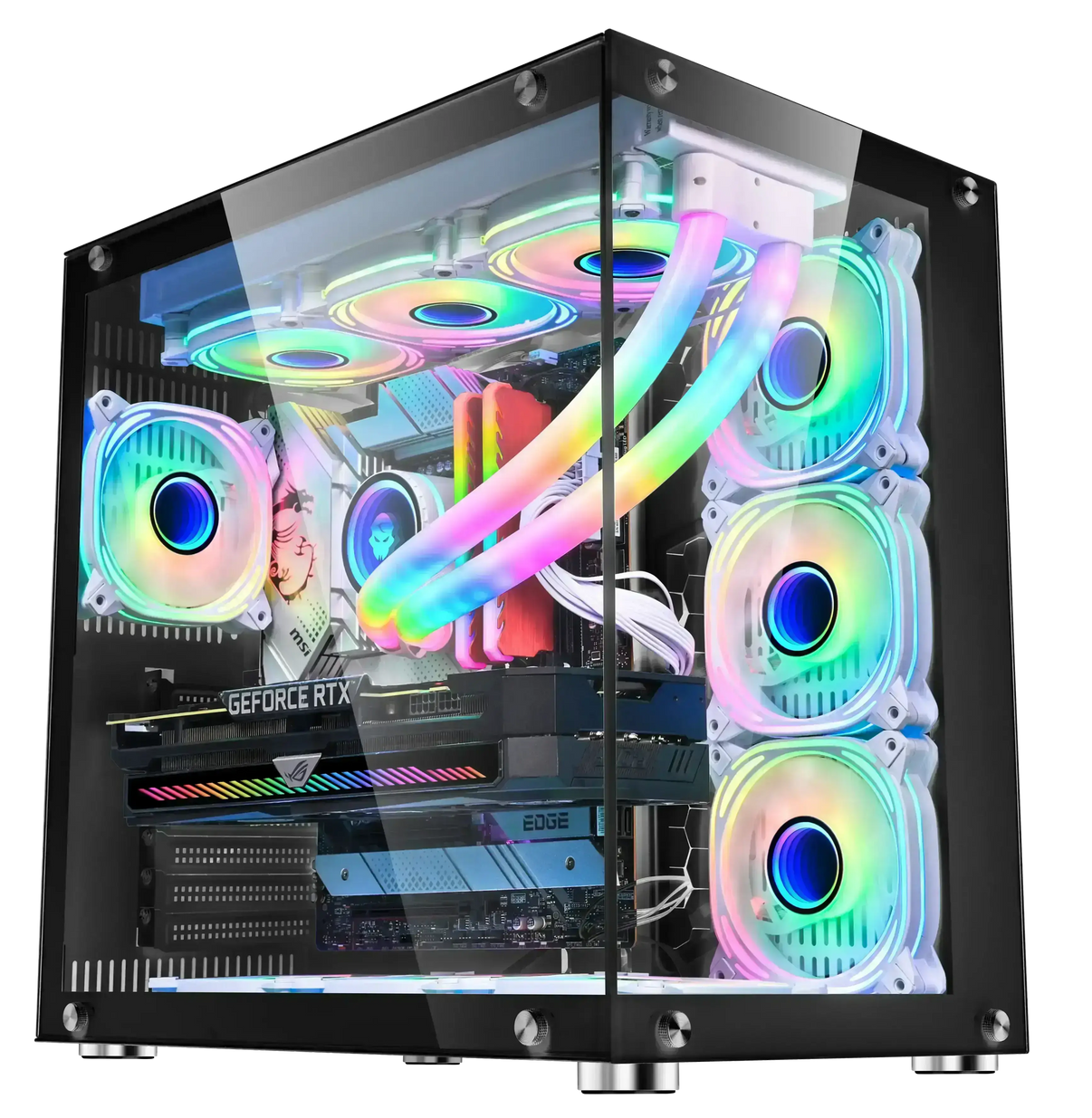 Custom liquid Cooled PC Ryzen7 7800X3D  - NVIDIA GeForce RTX 5070 Ti - 1TB M.2 NVMe SSD- Win11 Pro - Only One Stock! Uniway Computer Alberta